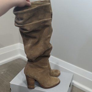 Steve Madden tan knee high boots